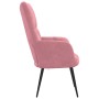Sillón de relax de terciopelo rosa en Sillones | Comprar online en Foru.es