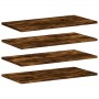 Estantes pared 4 uds madera ingeniería roble humo 60x20x1,5 cm de , Estanterías - Ref: Foro24-838231, Precio: 29,54 €, Descue...