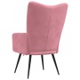 Sillón de relax de terciopelo rosa en Sillones | Comprar online en Foru.es