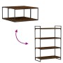 Estantes pared 4 uds madera ingeniería roble humo 80x40x1,5 cm de , Estanterías - Ref: Foro24-838273, Precio: 47,72 €, Descue...