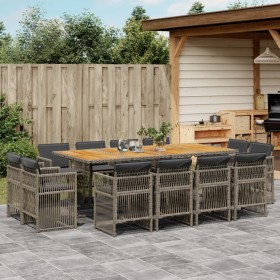 Comprar Set comedor de jardín con cojines 13 pzas