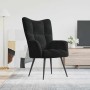 Sillón de relax de terciopelo negro en Sillones | Comprar online en Foru.es