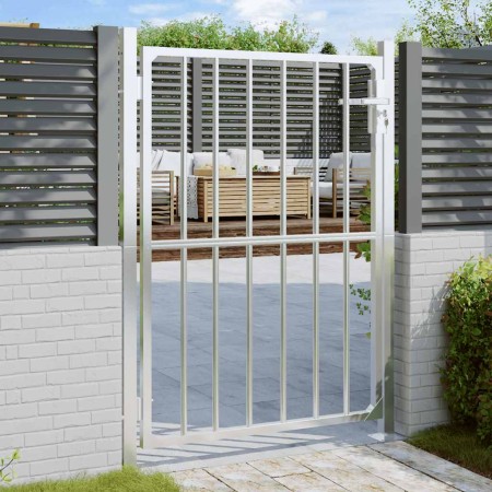 Puerta de jardín de acero inoxidable 100x125 cm de , Puertas de jardín - Ref: Foro24-376470, Precio: 152,01 €, Descuento: %
