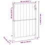 Puerta de jardín de acero inoxidable 100x125 cm de , Puertas de jardín - Ref: Foro24-376470, Precio: 152,01 €, Descuento: %