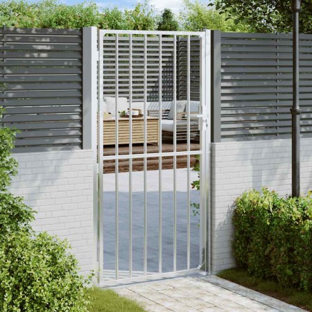 Puerta de jardín de acero inoxidable 100x180 cm de , Puertas de jardín - Ref: Foro24-376472, Precio: 176,88 €, Descuento: %