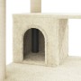 Rascador para gatos con postes de sisal crema 183 cm de vidaXL, Mobiliario para gatos - Ref: Foro24-171482, Precio: 85,69 €, ...