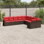 Set de sofás de jardín 10 pzas y cojines ratán sintético marrón de , Conjuntos de jardín - Ref: Foro24-3219504, Precio: 700,7...