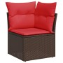 Set de sofás de jardín 10 pzas y cojines ratán sintético marrón de , Conjuntos de jardín - Ref: Foro24-3219504, Precio: 700,7...