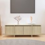 Mueble para TV madera contrachapada roble Sonoma 120x30x40,5 cm de vidaXL, Muebles TV - Ref: Foro24-809578, Precio: 70,54 €, ...