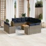 Set sofás de jardín con cojines 12 piezas ratán sintético gris de , Conjuntos de jardín - Ref: Foro24-3256719, Precio: 974,35...
