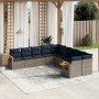 Set de sofás de jardín 10 pzas con cojines ratán sintético gris | Foro24.es | Tu tienda online para hogar, jardín y más Foro24.es