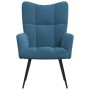 Sillón de relax de terciopelo azul en Sillones | Comprar online en Foru.es