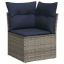 Set de sofás de jardín 11 pzas y cojines ratán sintético gris de , Conjuntos de jardín - Ref: Foro24-3256530, Precio: 806,36 ...