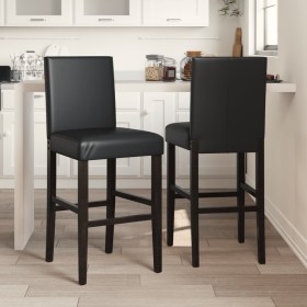 Comprar Taburetes altos 2 uds madera maciza de