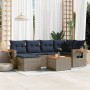 Set de sofás de jardín 7 pzas con cojines ratán sintético gris | Foro24.es | Tu tienda online para hogar, jardín y más Foro24.es