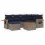 Set de sofás de jardín 7 pzas con cojines ratán sintético gris | Foro24.es | Tu tienda online para hogar, jardín y más Foro24.es