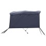 Toldo bimini 3 arcos con paredes laterales 183x(185-198)x137 cm de , Cubiertas para almacenamiento de barcas - Ref: Foro24-94...