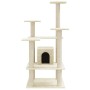 Rascador para gatos con postes de sisal crema 110 cm de vidaXL, Mobiliario para gatos - Ref: Foro24-171479, Precio: 56,40 €, ...