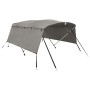 Toldo bimini 4 arcos con paredes laterales 243x(185-198)x137 cm de , Cubiertas para almacenamiento de barcas - Ref: Foro24-94...