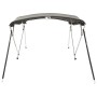 Toldo bimini 4 arcos con paredes laterales 243x(185-198)x137 cm de , Cubiertas para almacenamiento de barcas - Ref: Foro24-94...
