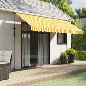 Tela de cenefa de toldo de repuesto rayas amarillo y blanco 4 m de , Toldos - Ref: Foro24-367758, Precio: 14,51 €, Descuento: %