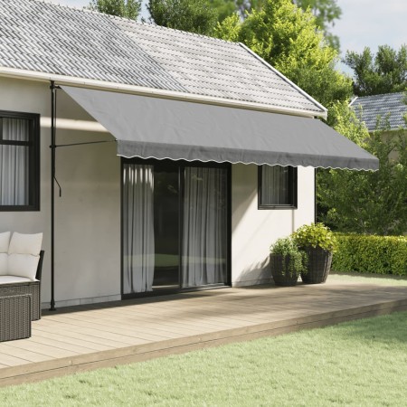 Tela de cenefa de toldo de repuesto rayas gris antracita 5 m de , Toldos - Ref: Foro24-367766, Precio: 15,57 €, Descuento: %