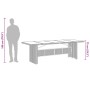 Mesa de jardín superficie de vidrio ratán PE negro 240x90x75 cm | Foro24.es | Tu tienda online para hogar, jardín y más Foro24.es