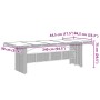 Mesa de jardín superficie de vidrio ratán PE negro 240x90x75 cm | Foro24.es | Tu tienda online para hogar, jardín y más Foro24.es