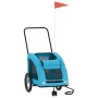 Remolque de bicicleta mascotas hierro tela Oxford azul de , Cochecitos para mascotas - Ref: Foro24-93981, Precio: 102,29 €, D...
