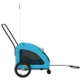 Remolque de bicicleta mascotas hierro tela Oxford azul de , Cochecitos para mascotas - Ref: Foro24-93981, Precio: 102,29 €, D...