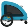 Remolque de bicicleta mascotas hierro tela Oxford azul de , Cochecitos para mascotas - Ref: Foro24-93981, Precio: 102,29 €, D...