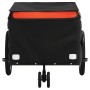 Remolque para bicicleta hierro negro y naranja 30 kg | Foro24.es | Tu tienda online para hogar, jardín y más Foro24.es