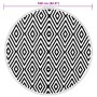 Alfombra de exterior ARAKIL blanco y negro Ø160 cm PP de , Protectores para exterior - Ref: Foro24-368475, Precio: 33,52 €, D...