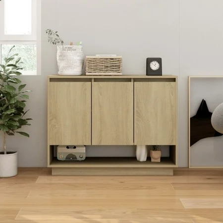 Aparador de madera contrachapada roble Sonoma 97x31x75 cm de vidaXL, Aparadores - Ref: Foro24-809533, Precio: 87,37 €, Descue...