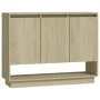Aparador de madera contrachapada roble Sonoma 97x31x75 cm de vidaXL, Aparadores - Ref: Foro24-809533, Precio: 87,37 €, Descue...