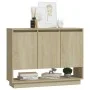 Aparador de madera contrachapada roble Sonoma 97x31x75 cm de vidaXL, Aparadores - Ref: Foro24-809533, Precio: 87,37 €, Descue...