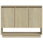 Aparador de madera contrachapada roble Sonoma 97x31x75 cm de vidaXL, Aparadores - Ref: Foro24-809533, Precio: 81,47 €, Descue...