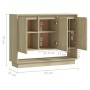 Aparador de madera contrachapada roble Sonoma 97x31x75 cm de vidaXL, Aparadores - Ref: Foro24-809533, Precio: 81,47 €, Descue...