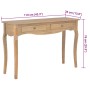 Mesa consola con 2 cajones madera de ingeniería 110x35x76 cm de , Mesas auxiliares - Ref: Foro24-4009864, Precio: 203,44 €, D...