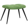 Sillón de relax con taburete terciopelo verde claro en Sillones | Comprar online en Foru.es