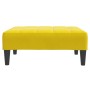 Sofá cama de 2 plazas con taburete terciopelo amarillo | Foro24.es | Tu tienda online para hogar, jardín y más Foro24.es