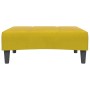 Sofá cama de 2 plazas con taburete terciopelo amarillo | Foro24.es | Tu tienda online para hogar, jardín y más Foro24.es