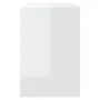 Juego de comedor 3 piezas madera contrachapada blanco brillante de vidaXL, muebles para cocinas y comedores - Ref: Foro24-809...