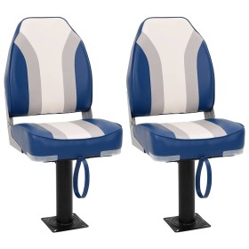 Set de asientos plegables para barco 4 uds con respaldo alto de , Piezas para veleros - Ref: Foro24-3284305, Precio: 215,60 €...
