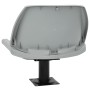 Asientos plegables de barco sin cojín gris 4 uds 48x51x41 cm de , Piezas para veleros - Ref: Foro24-3284275, Precio: 163,17 €...
