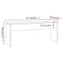 Juego de comedor 3 piezas madera contrachapada blanco brillante de vidaXL, muebles para cocinas y comedores - Ref: Foro24-809...