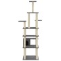 Rascador para gatos con postes de sisal gris oscuro 183 cm de vidaXL, Mobiliario para gatos - Ref: Foro24-171484, Precio: 84,...