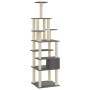Rascador para gatos con postes de sisal gris oscuro 183 cm de vidaXL, Mobiliario para gatos - Ref: Foro24-171484, Precio: 84,...