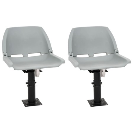 Asientos de barco con pedestal 2 uds altura ajustable 360° de , Embarcaciones - Ref: Foro24-3294950, Precio: 217,53 €, Descue...