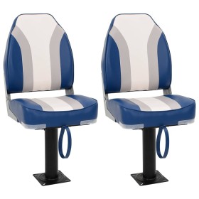 Asientos de barco 2 uds con pedestal giratorio 360° de , Embarcaciones - Ref: Foro24-3294973, Precio: 235,21 €, Descuento: %